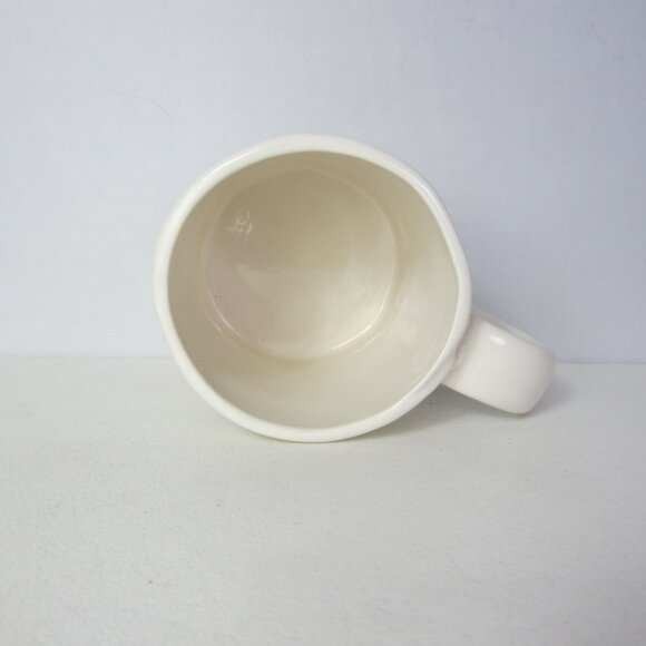 Anthropologie Dagny Monogram Mug Letter C Floral Cottage Pottery Ceramic - Picture 6 of 8